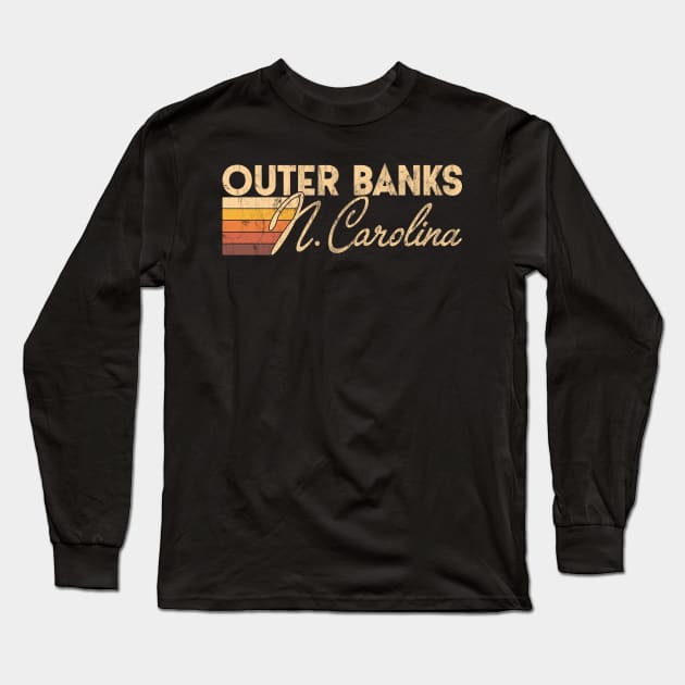 Outer Banks North Carolina Long Sleeve T-Shirt by dk08